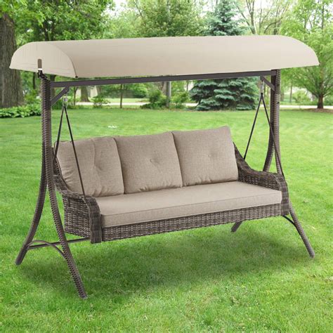 Garden winds recommends that you purchase this replacement swing canopy if you have this particular swing (see pictures below) from lowe's. Replacement Canopy for Lakewood Swing Garden Winds in 2020 ...