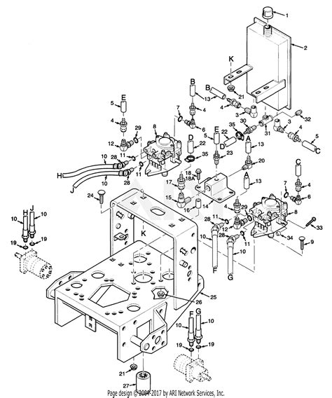 Scag Swz36 14ka 4040001 4049999 Parts Diagram For Hydraulic Assembly