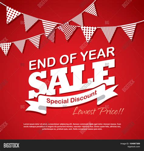 End Year Sale Vector And Photo Free Trial Bigstock