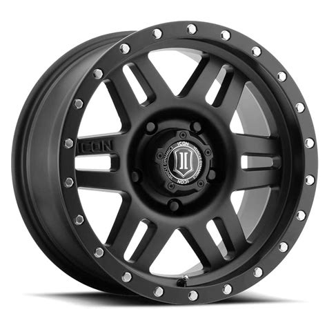 Icon Alloys Six Speed Rims Black Dynamic Wheel Co M4c