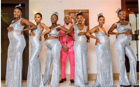 Nigerian Socialite Pretty Mike Shows Up At Wedding With 6 Women All Pregnant