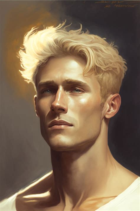 A Modern Babe Man Without A Jacket Minus Shirt Gold Blond Hair Will Solace Age Appropriate