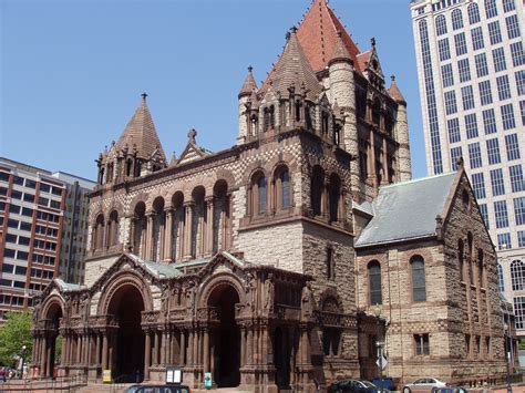 Filetrinity Church Boston Massachusetts Front Oblique View