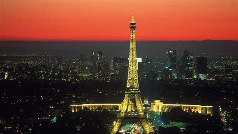 The image was shot during a sunny autumn day in november. Paris: Paris France at Night