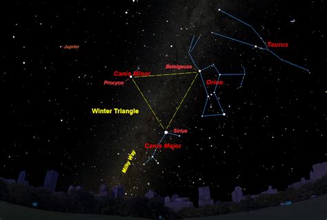 Nj Night Sky Tracking The Winter Triangle