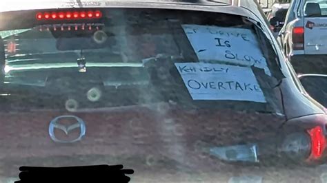 Melbourne Driver Sticks Bizarre Note To Cars Back Window Flipboard