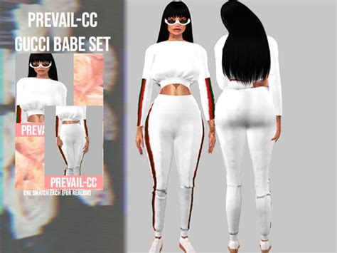 Ts4 Gucci Babe Set One Swatch Each For Realism Pants And Top Category