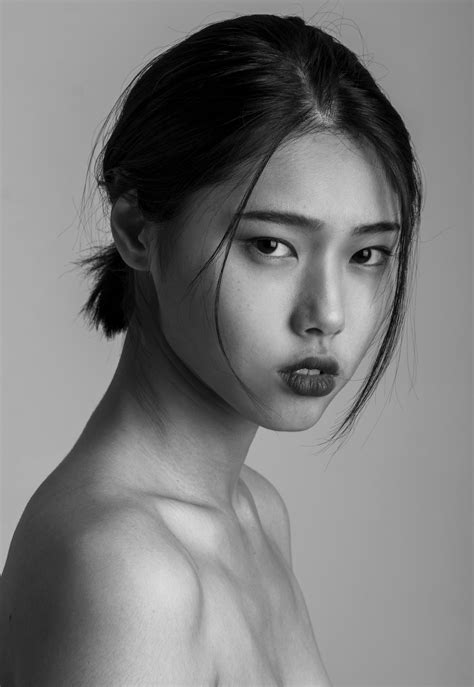 korean photography face photography female face drawing portrait