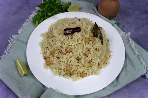 Simple Chana Pulao Chick Pea Rice Pilaf Flavored By Fatima