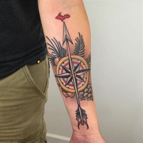 Top 155 Arrow Tattoo With Compass