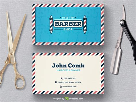 25 Beautiful Barber Business Card Designs Naldz Graphics