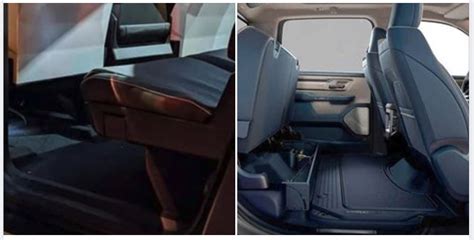 Tesla Cybertrucks Rear Seat Lever Spotted Hinting At Extra Cabin