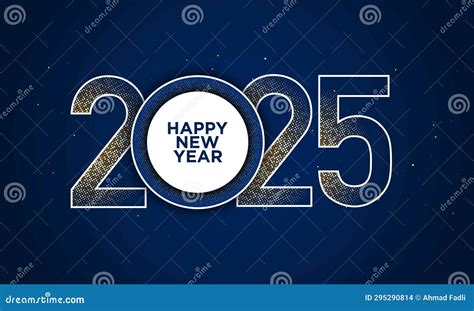 2025 Happy New Year Background Design Stock Vector Illustration Of