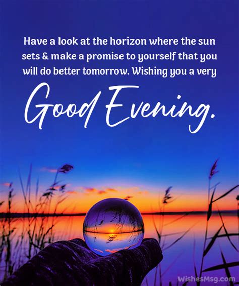 150 Good Evening Messages Wishes And Quotes Wishesmsg