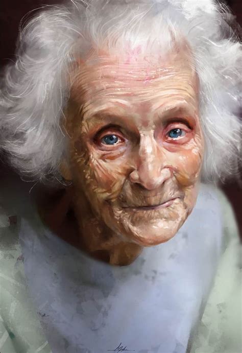 Pin By Ɲօհҽ ᵌ On Art Older Woman Art Aaron Griffin Portrait Painting