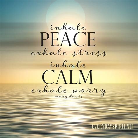 Inhale Peace Exhale Stress In 2020 Positive Affirmations Quotes