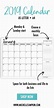 2019 Calendar - A simple, minimalist design to help you organize your ...