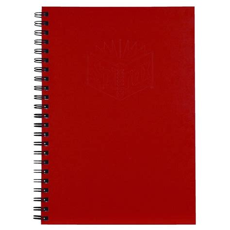 A4 Spirax Hard Cover Notebook 200 Pg Red