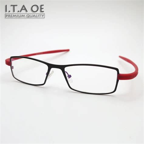 Itaoe Brand T3614 Full Rim Fashion Tag Style Alloy Tr100 Men Women Myopia Reading Optical