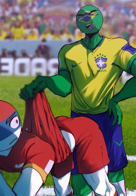 Rule 34 2022 Fifa World Cup Brazil Countryhumans Countryhumans Dafriix Fifa Gay Green Skin