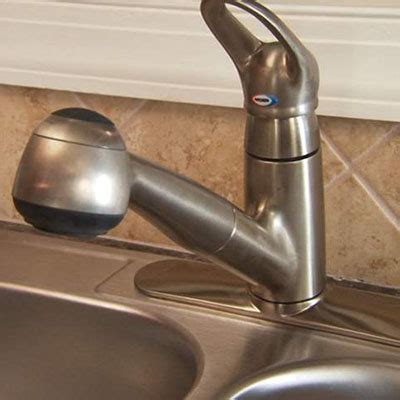 After the faucet and drain are in place, attach the water lines that will connect. How to Remove a Kitchen Faucet - The Home Depot