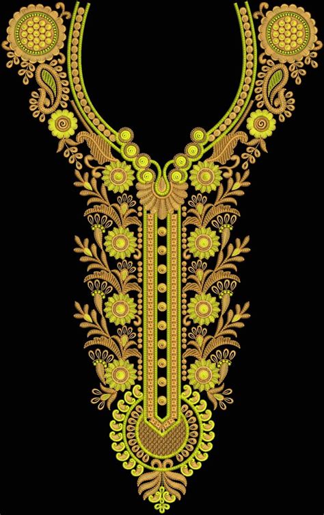 Embroidery Design Free Download Embroidery Neck Designs