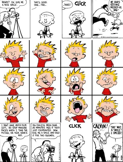 One Of My Favorite Strips The Many Faces Of Calvin Calvin And