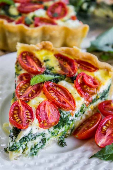 Cherry Tomato Leek And Spinach Quiche The Food Charlatan