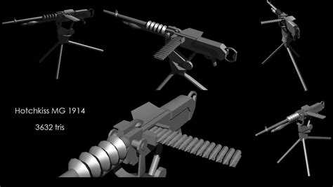 Mg3d Creative Mitrailleuse Hotchkiss Mod1914