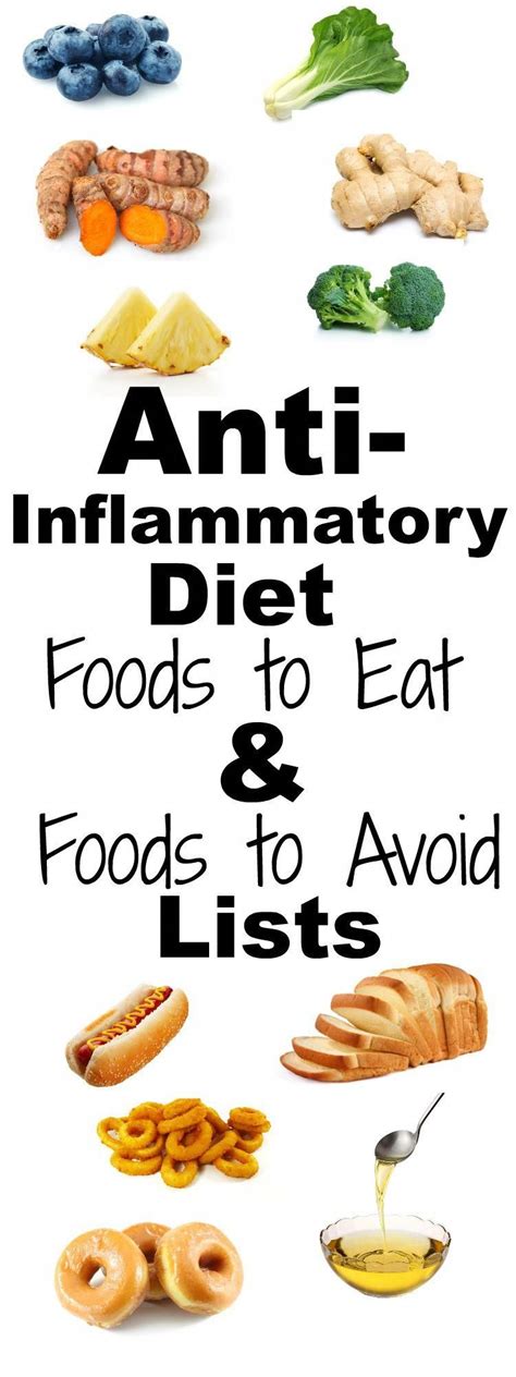 Anti Inflammatory Diet Foods To Eat And Foods To Avoid Lists