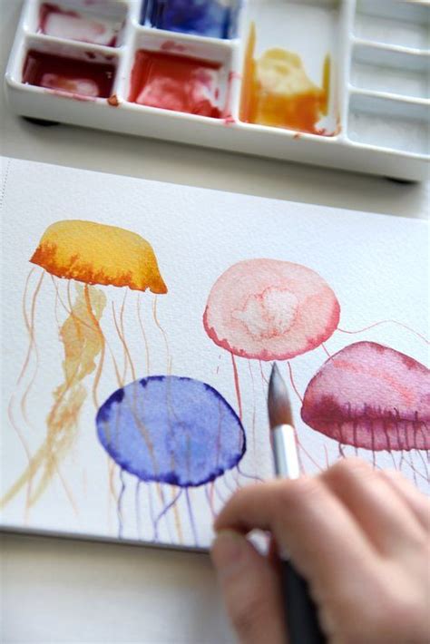 Easy Watercolor Painting Ideas Step By Step Simple Painting For