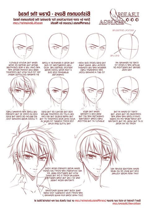 How to draw anime boy. How To Draw Anime Step By Step Learn Manga: Bishounen Boys ...