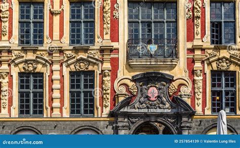 Architecture Detail In Lille France Stock Image Image Of Europe