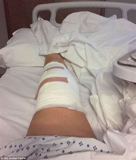 Strictly Star Ola Jordan Posts Cheeky Selfie From Hospital Bed As
