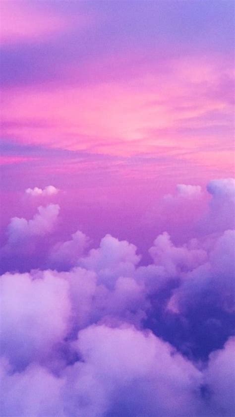 Abstract dot pastel gradient background. Aesthetic Pastel Purple Clouds Wallpaper - Download Free ...