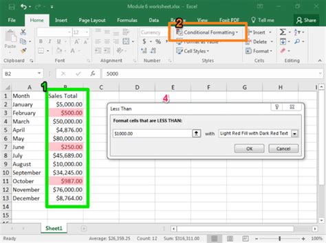 Conditional Formatting Computer Applications For Managers