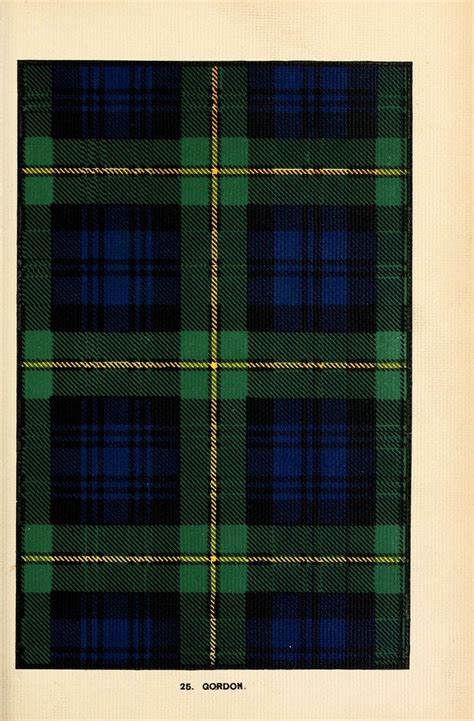 014 Detalle Tartan Gordon Scottish Clans Tartan Scottish Kilts