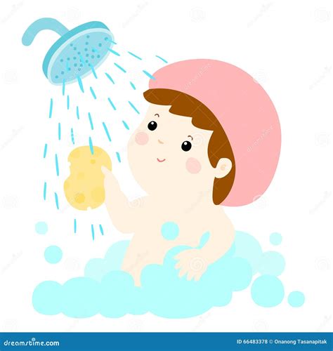 To Take A Shower Clipart