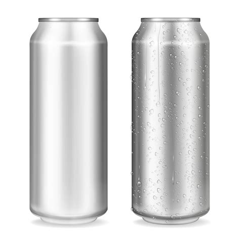 Free Vector Metal Can Illustration Of 3d Realistic Container For Soda