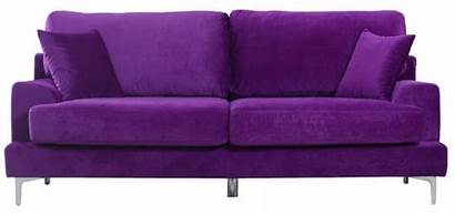 Living Furniture Sofa Purple Sofas Velvet Plush