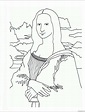 The Mona Lisa Coloring Page - Free Printable Coloring Pages