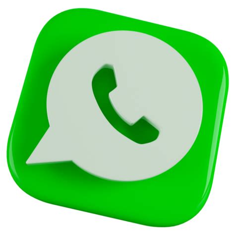 Icono Whatsapp Logo En Social Media 3d