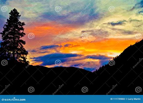 Wild Montana Big Sky Sunset Stock Photo Image Of Sunset Rocks 111739882