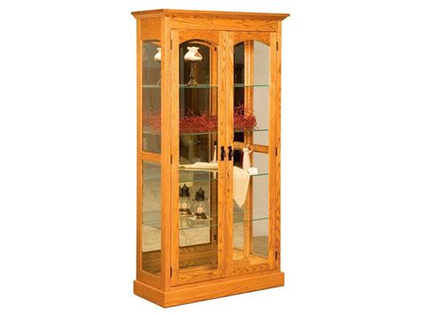 Amish Mission Curio Solid Hardwood Curio Cabinet