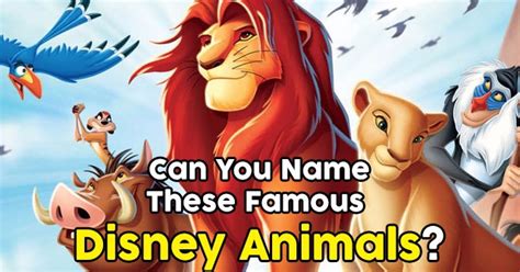 Can You Name These Famous Disney Animals Quizpug
