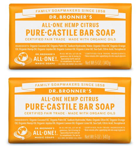 Dr Bronners Organic Castile Bar Soap Peppermint 5