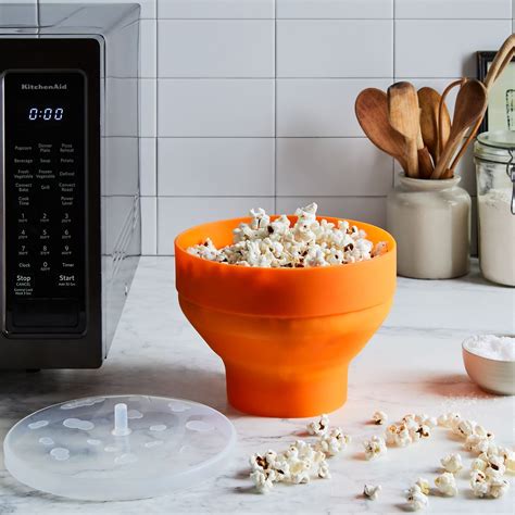 Lekue Collapsible Popcorn Popper Microwave Popcorn Maker Popcorn