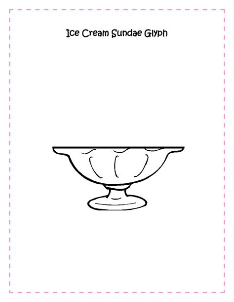 A page with one large ice cream in a bowl template. 9 Best Images of Printable Ice Cream Bowl - Ice Cream Bowl Template Printable, Ice Cream Bowl ...