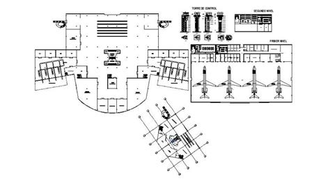 Airport Terminal Layout Plan And Structure Cad Drawing Details Dwg File
