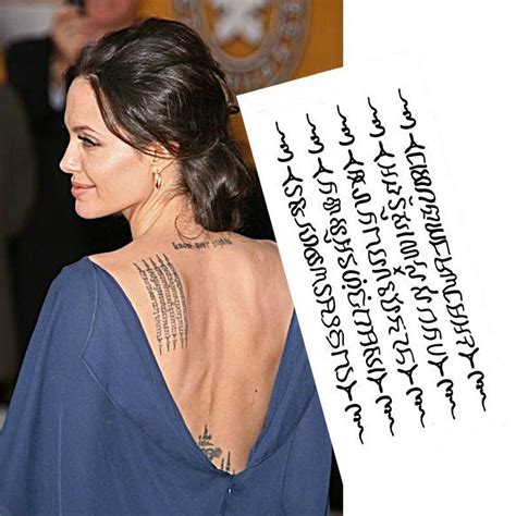 Angelina Jolie Con Nuevo Tatuaje Tendencias De Tatuajes Nuevos